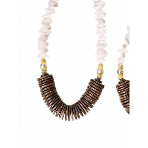 NEW CAROLINA STRUNG the josie necklace in white - Picture 2 of 2